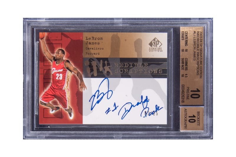 LeBron James Edition Rookie Card Auctions $185k | Hypebeast