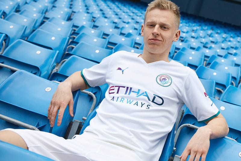 Man city white away hot sale kit