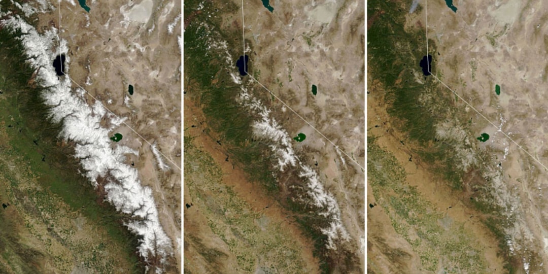 Новые изображения НАСА показывают разрушительные последствия засухи в Калифорнии