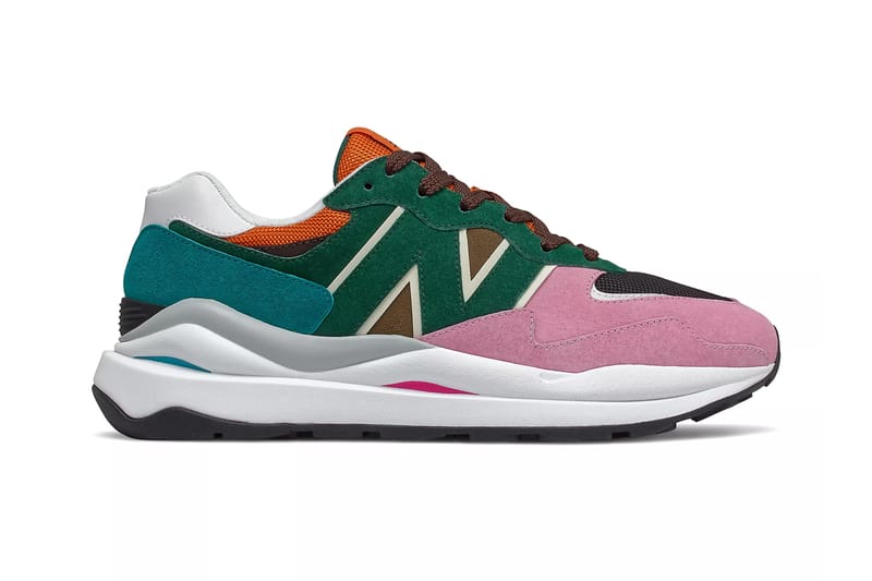 New balance hotsell white green pink