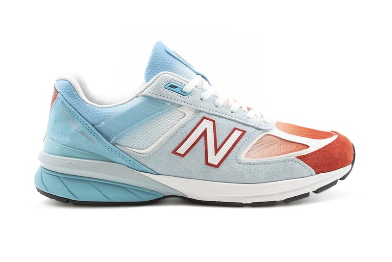 New balance 990v5 cheap red white and blue