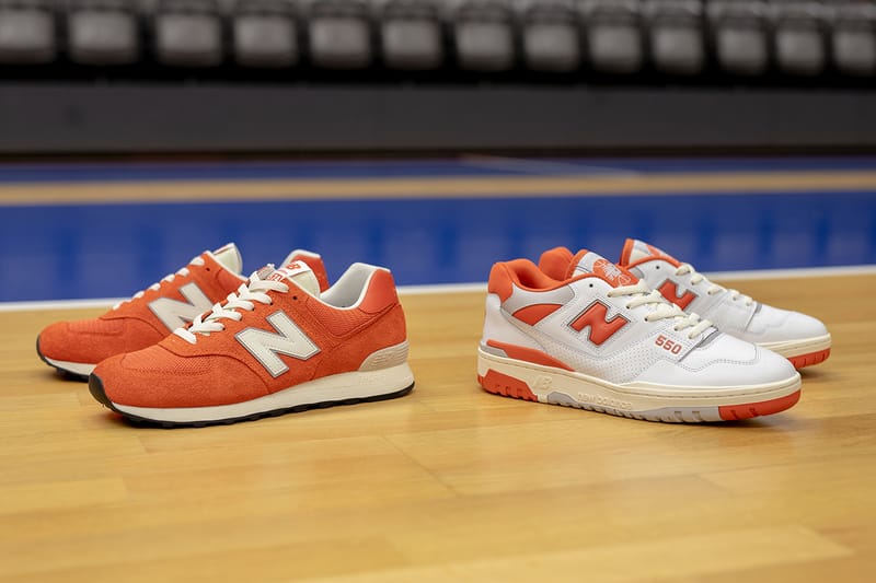 New balance men's 574 hot sale collegiate pack fashion sneaker