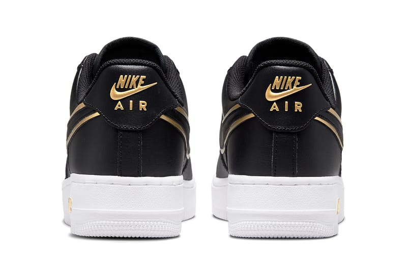 Af1 black sale and gold