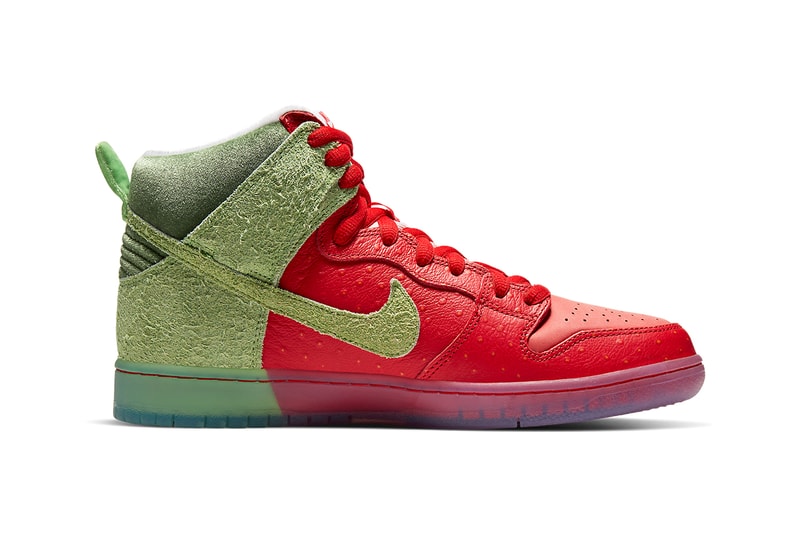 Nike SB Dunk High Strawberry Cough CW7093-600 Release | Hypebeast