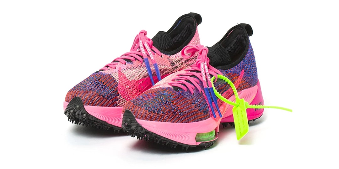 Присмотритесь к кроссовкам Off-White™ x Nike Air Zoom Tempo NEXT% «Pink Glow»