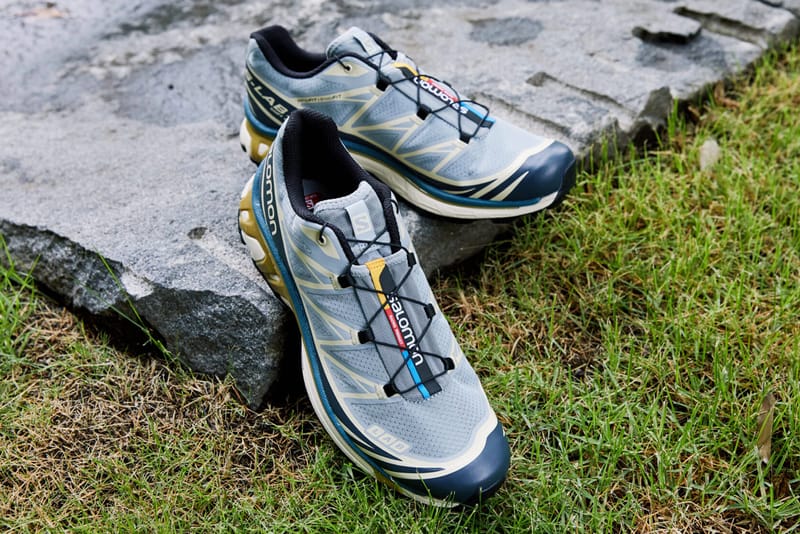 Blue cheap salomon shoes