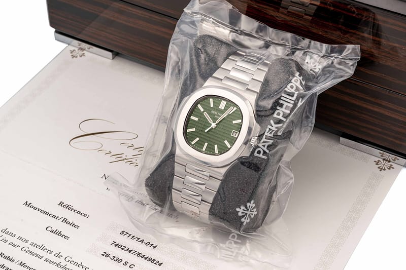 Green Patek Philippe 5711 sells for 376 000 USD Hypebeast