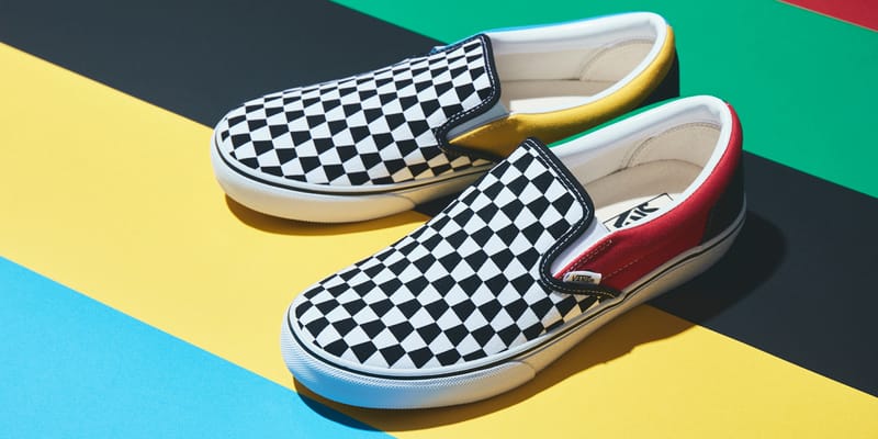 Distorted deals checkered vans