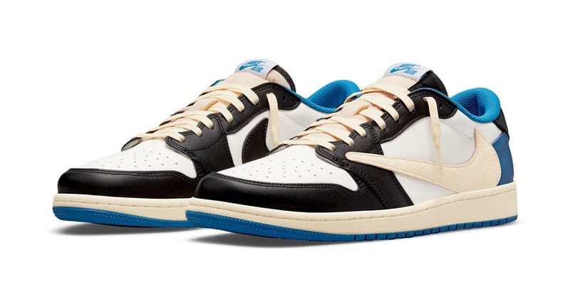 良好品】 Travis Scott Fragment AIRJORDAN1 LOW AJ1 スニーカー - www