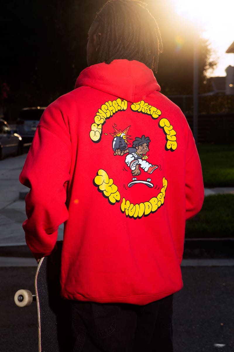 The hundreds hoodie on sale red