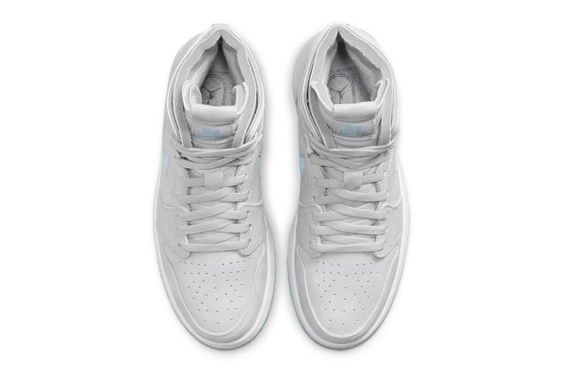 Grey and hotsell baby blue jordans