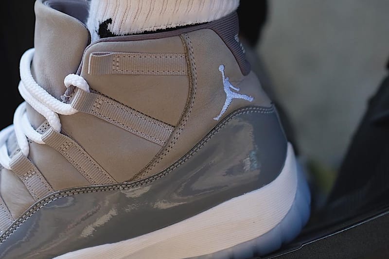 Cool grey 11s outlet on feet