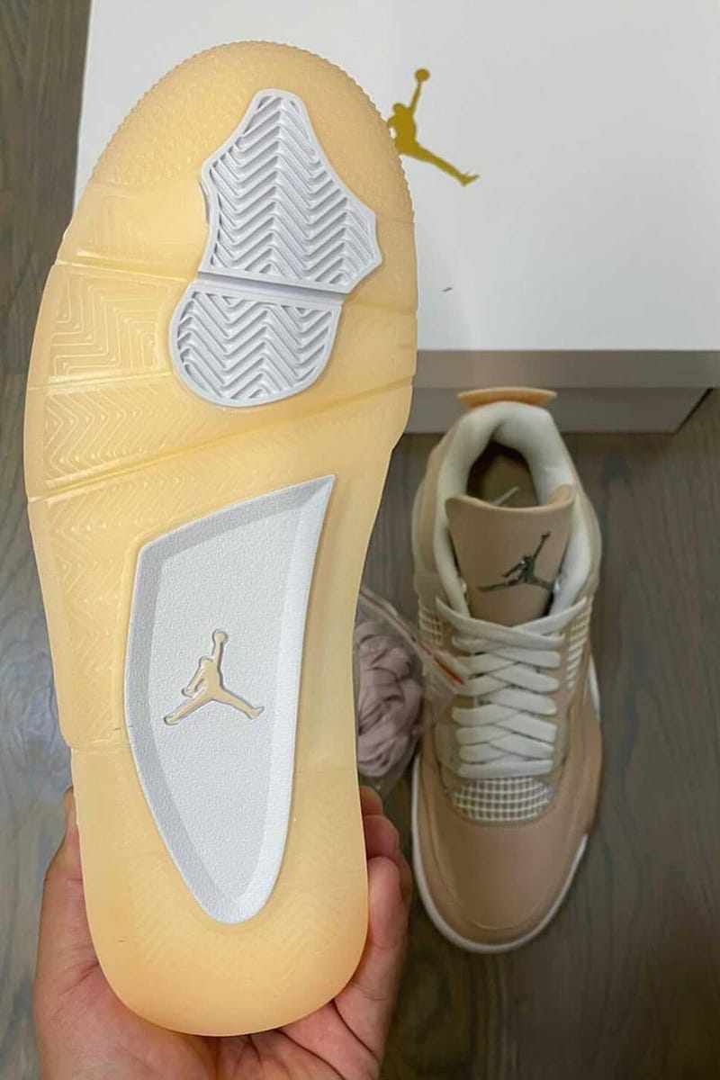 White and tan jordan on sale 4