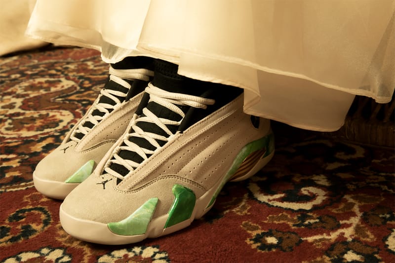 Jordan 14 hot sale forest green