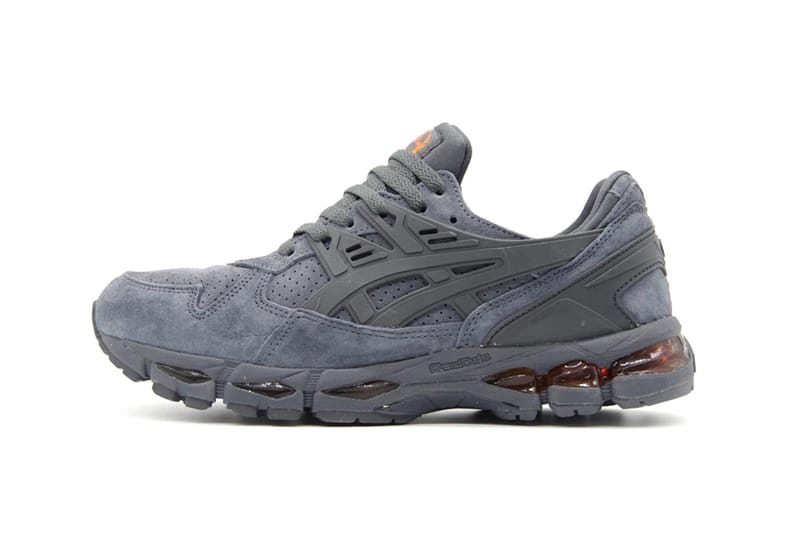 Asics gel kayano shop trainer suede dark grey