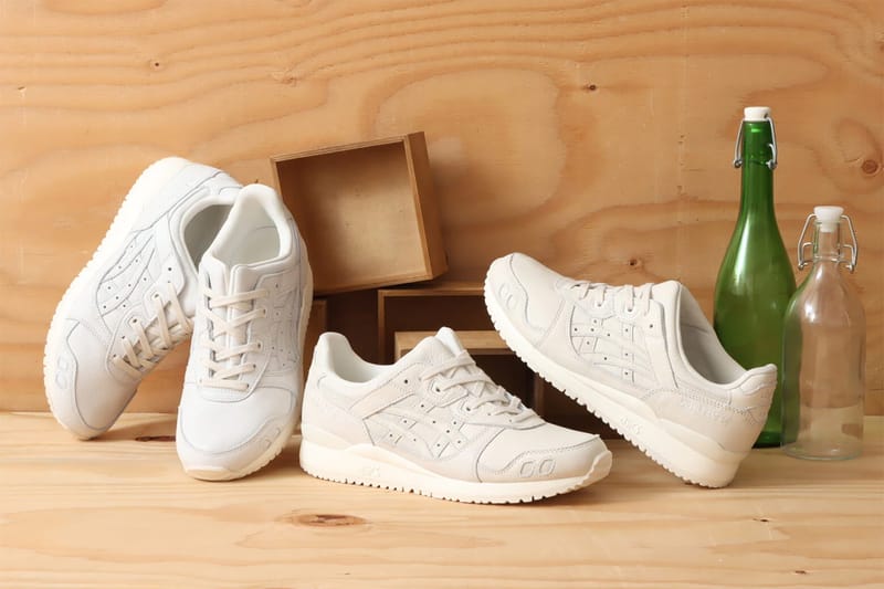 Asics gel lyte shop iii white leather