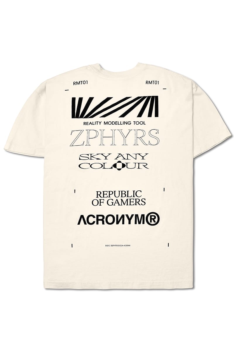Acronym ROG コラボ ACR ROG tシャツ FIS2-RSメンズ