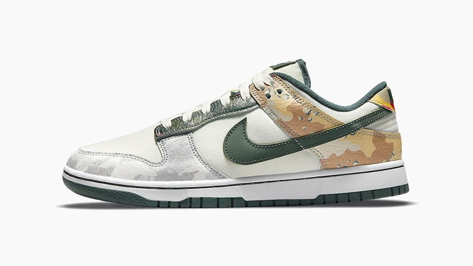 Nike Dunk Low “Sail Multi-Camo” Release 2021 | Drops | Hypebeast