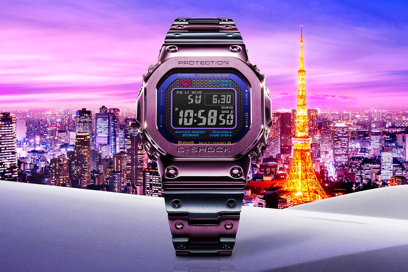 Casio G-shock Twilight Tokyo GMW-B5000PB watch | Hypebeast