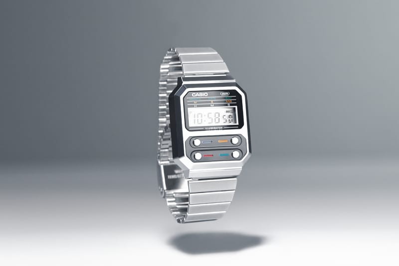 G-SHOCK CASIO A100WE Watch Retro Futuristic Style | Hypebeast