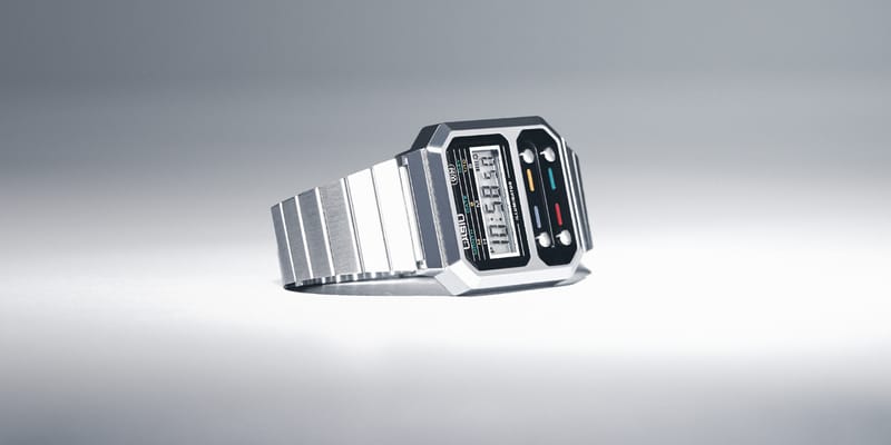 CASIO◇クォーツ腕時計/アナログ/GRY/SLV/ocw-t1000// アナログ