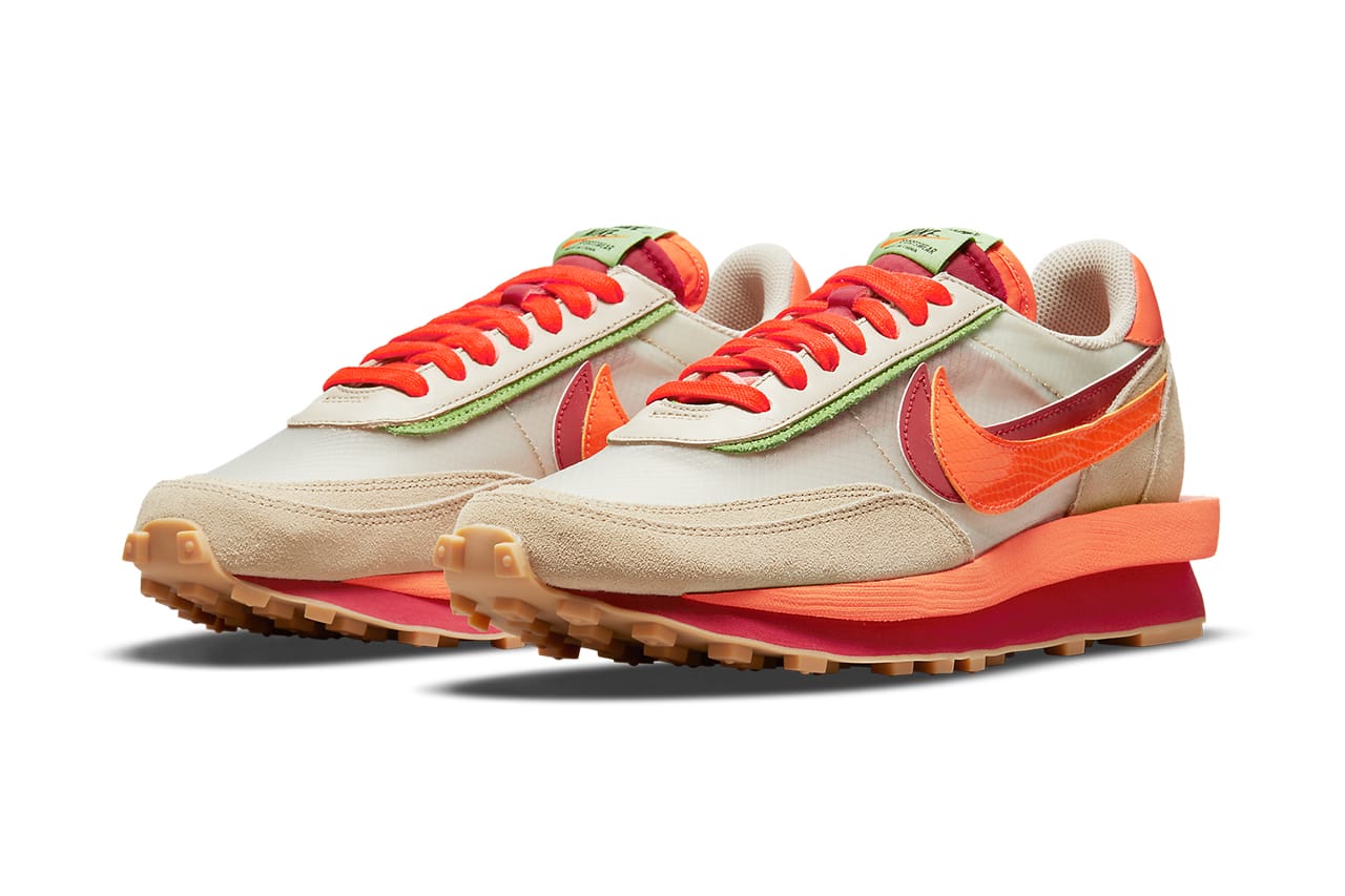 CLOT sacai Nike LDWaffle Orange DH1347-100 Release Date | Hypebeast