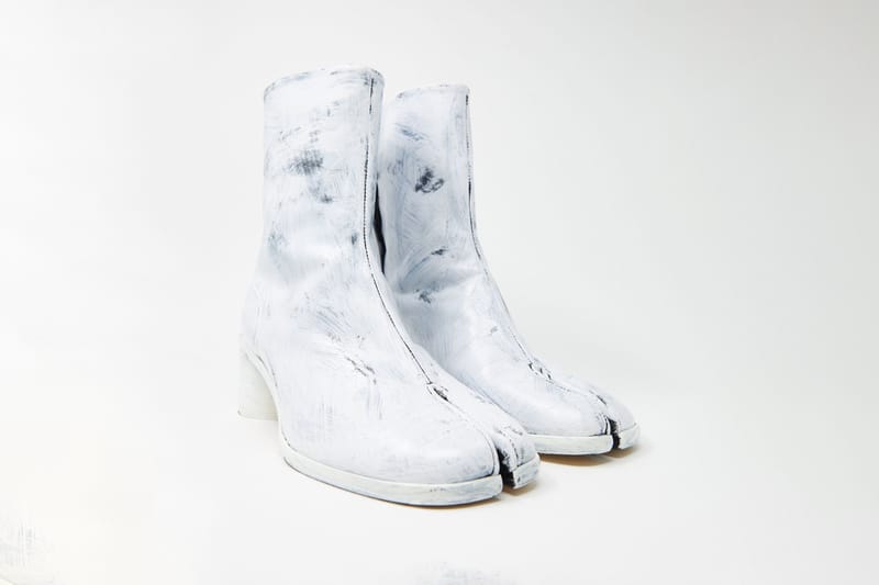 Margiela store painted boots