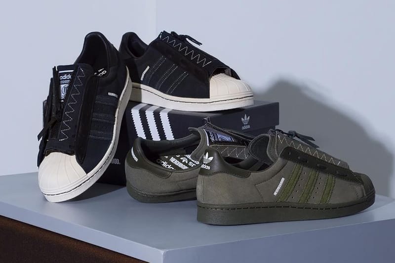 Adidas superstar white clearance olive