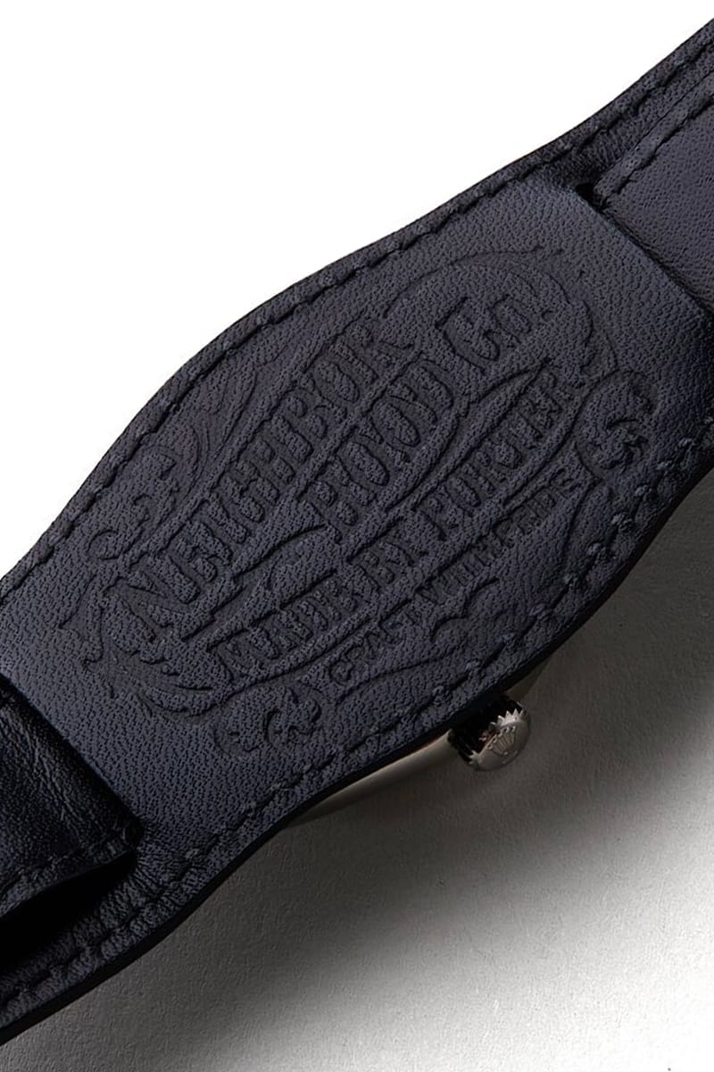 NEIGHBORHOOD】新品 LEATHER EMB WATCH BAND - レザーベルト