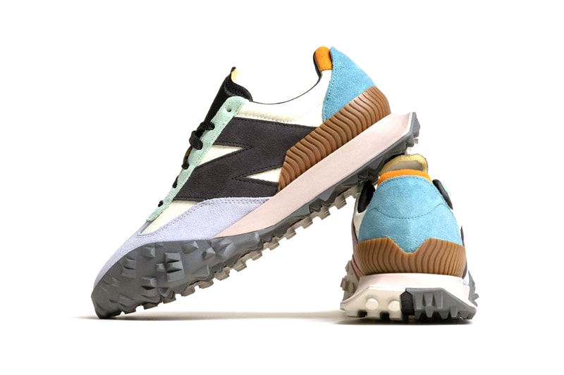 New balance multi coloured trainers hot sale