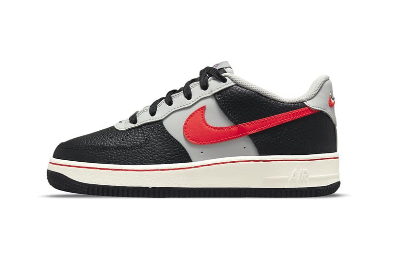 Air force 1s black hotsell and red