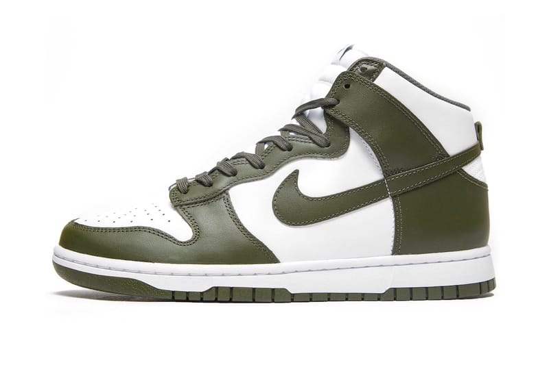 Olive green nike store high tops