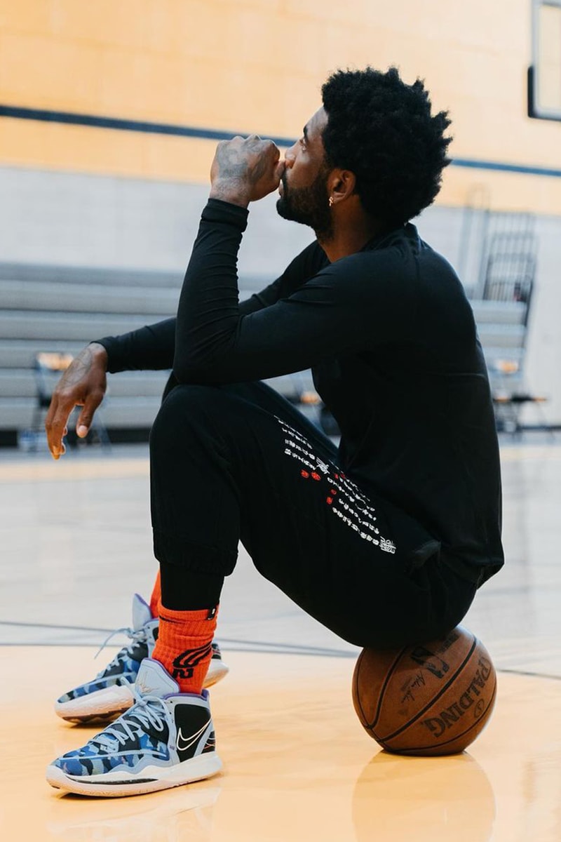 kyrie shoes blue and yellow