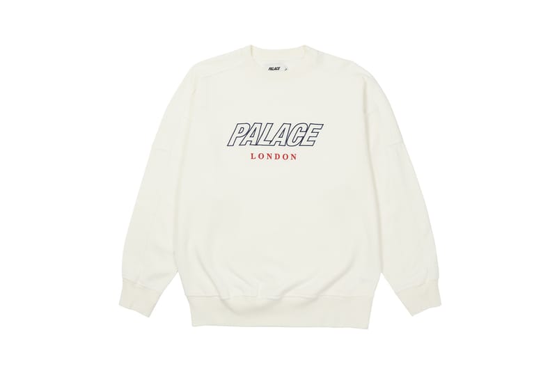 Palace hotsell sweatshirt white