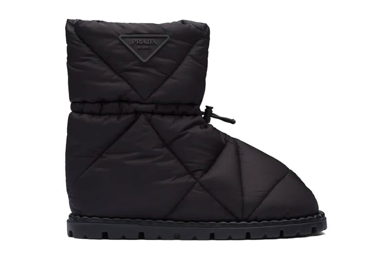 Prada Releases Padded Nylon Winter Booties Hypebeast