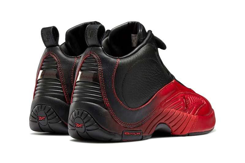 Allen iverson shoes hot sale black and red