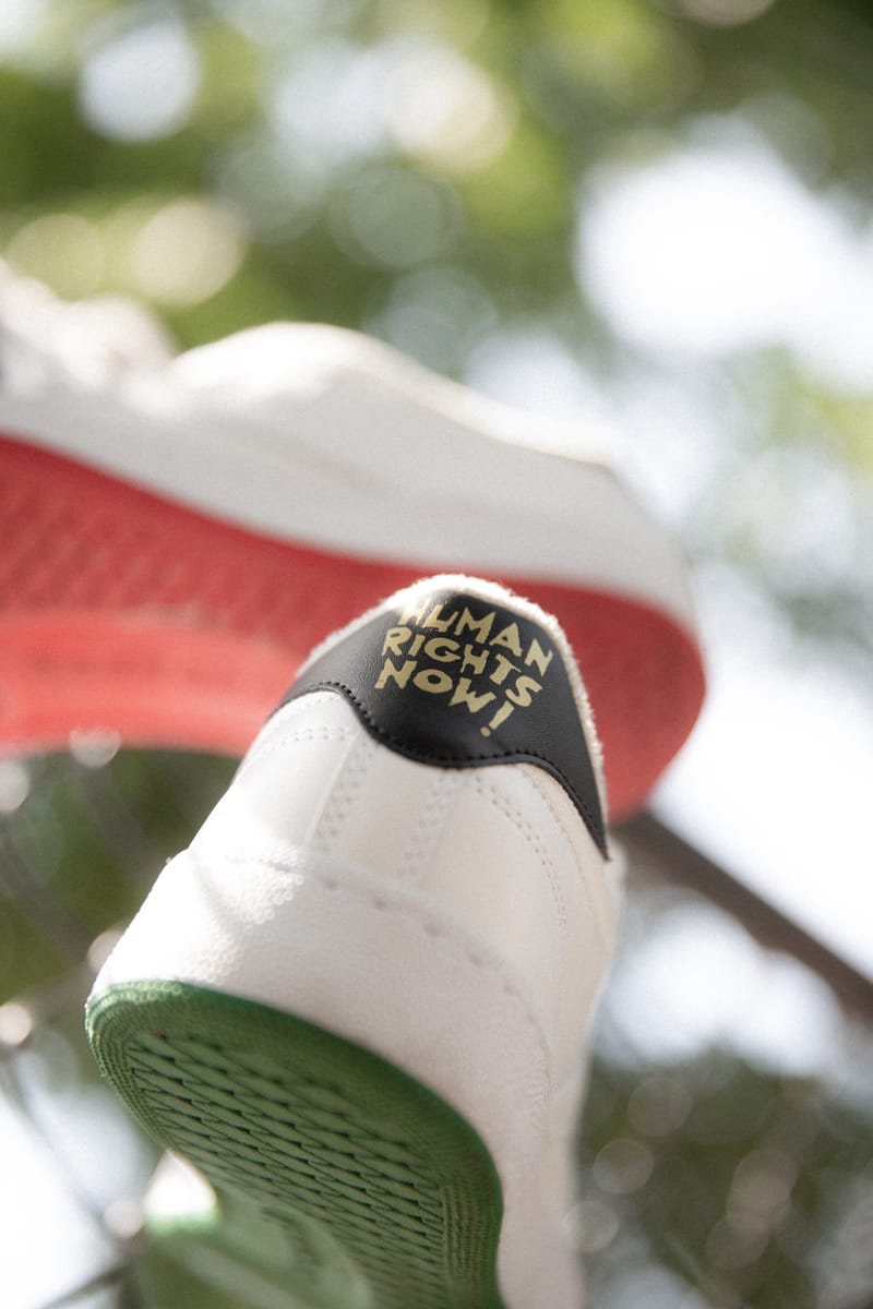 靴 Reebok CL LEATHER human rights now Reebok Human Rights Now! Classic Leather Black Red Green
