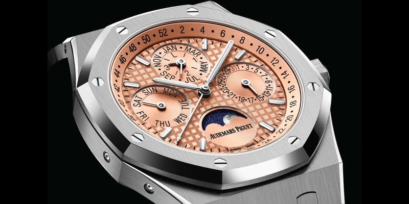 Royal Oak Perpetual Calendar Titanium Salmon Dial Hypebeast