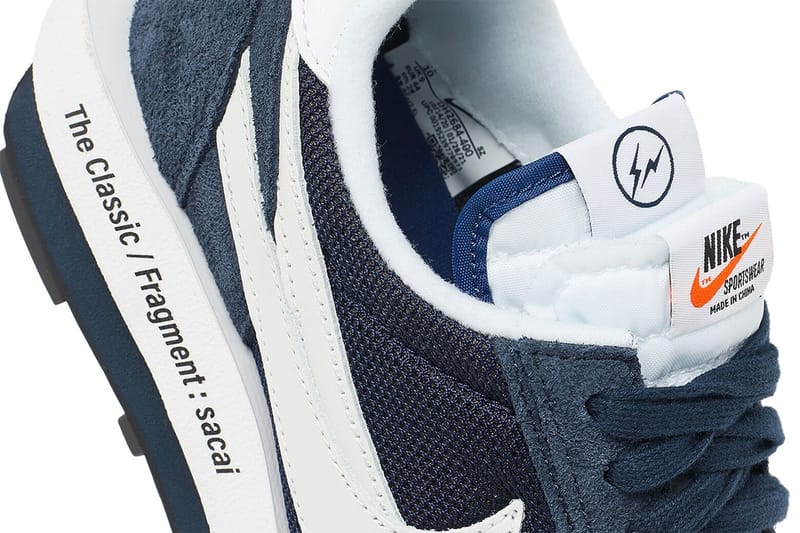 sacai fragment Nike LDWaffle Navy Grey Release Info | Hypebeast