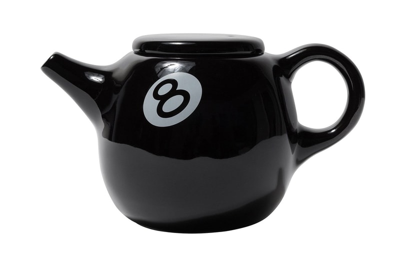 Stüssy Drops Classic Black 8-Ball-Inspired Tea Pot | Hypebeast
