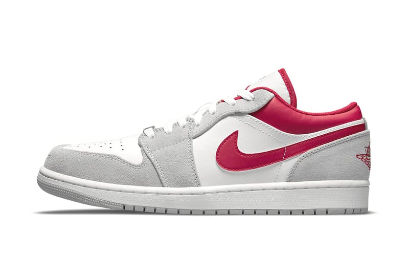 Jordan 1 low red deals and white