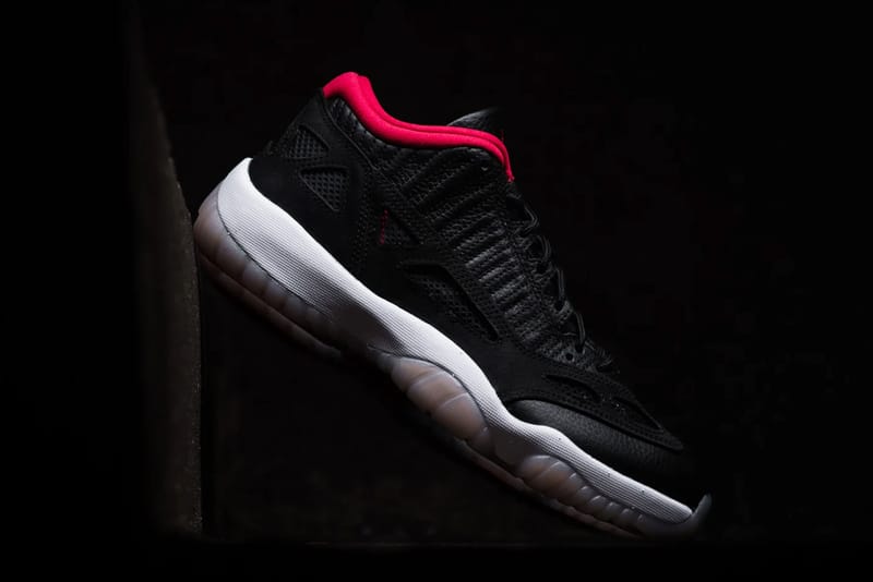 Black and cheap pink jordan 11