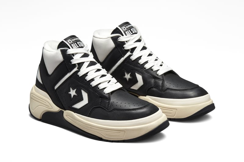 Black and hotsell white converse weapons