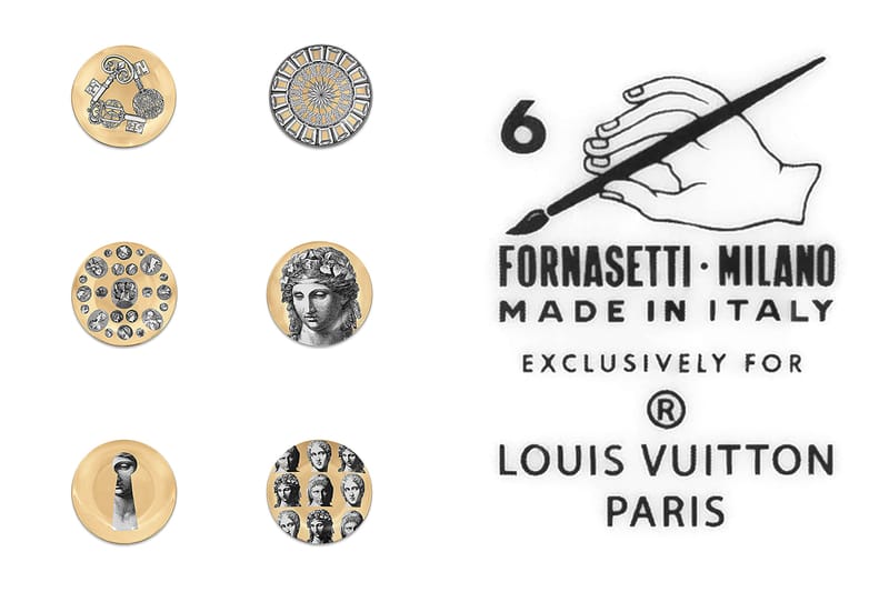 $5.2K Louis Vuitton x Fornasetti Mural Plate Set | Hypebeast