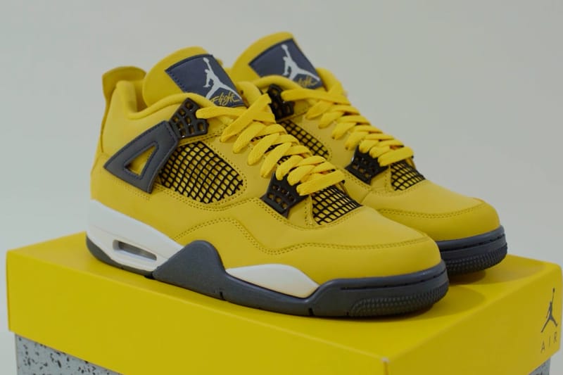 All yellow jordan outlet 4