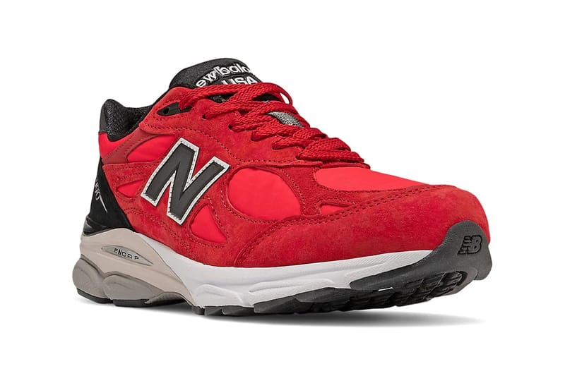 New balance 990 hot sale red and black