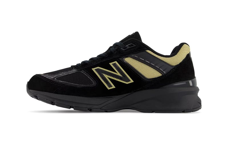 New balance 574 on sale black and gold