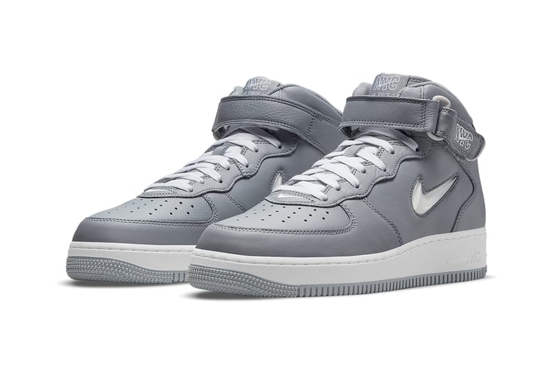 Air force 1 top mid wolf grey white