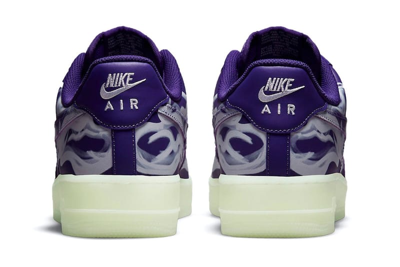 Nike Air Force 1 Skeleton Purple Punch Sneaker | Hypebeast