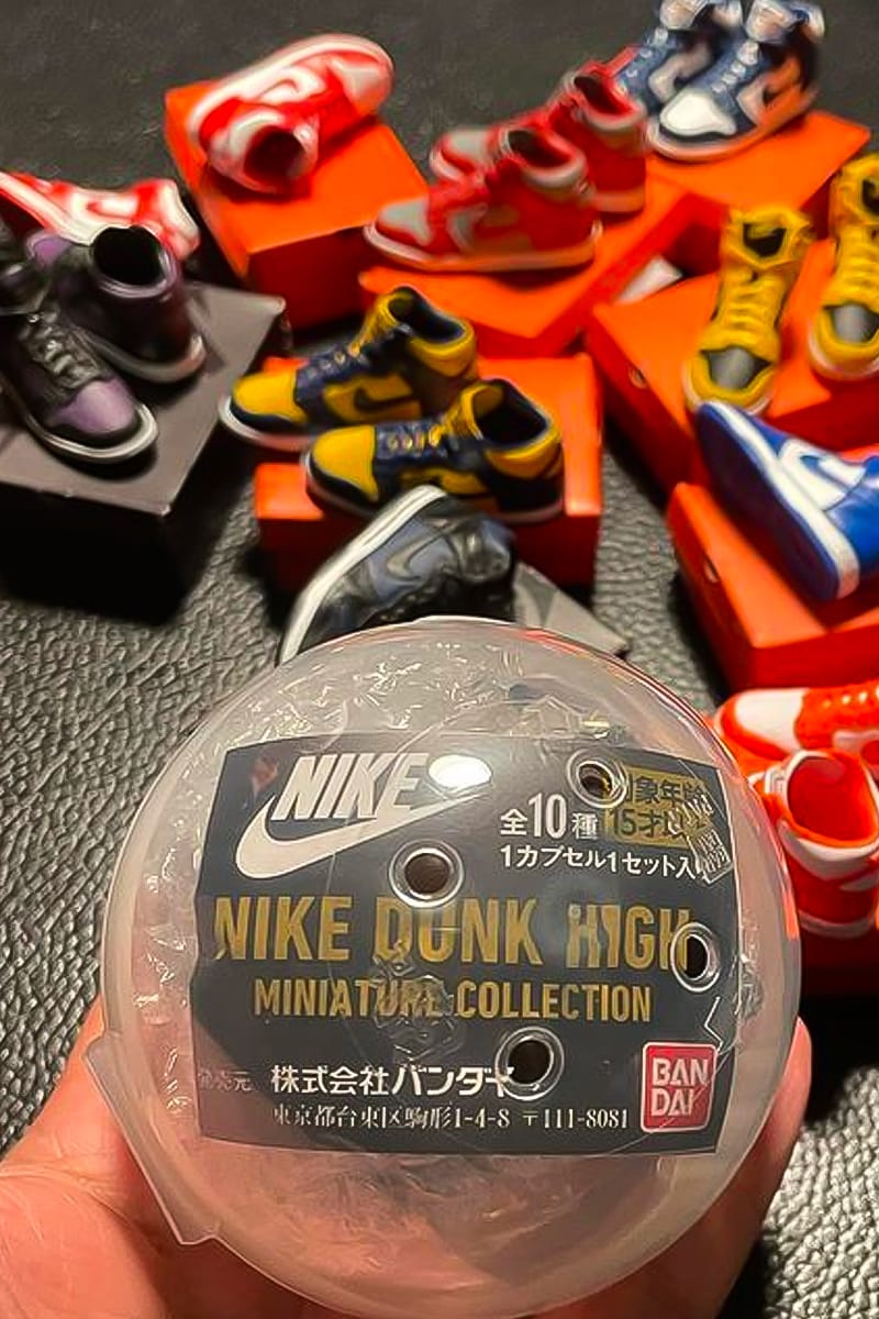 BANDAI Releases Miniature Nike Dunk Highs | Hypebeast